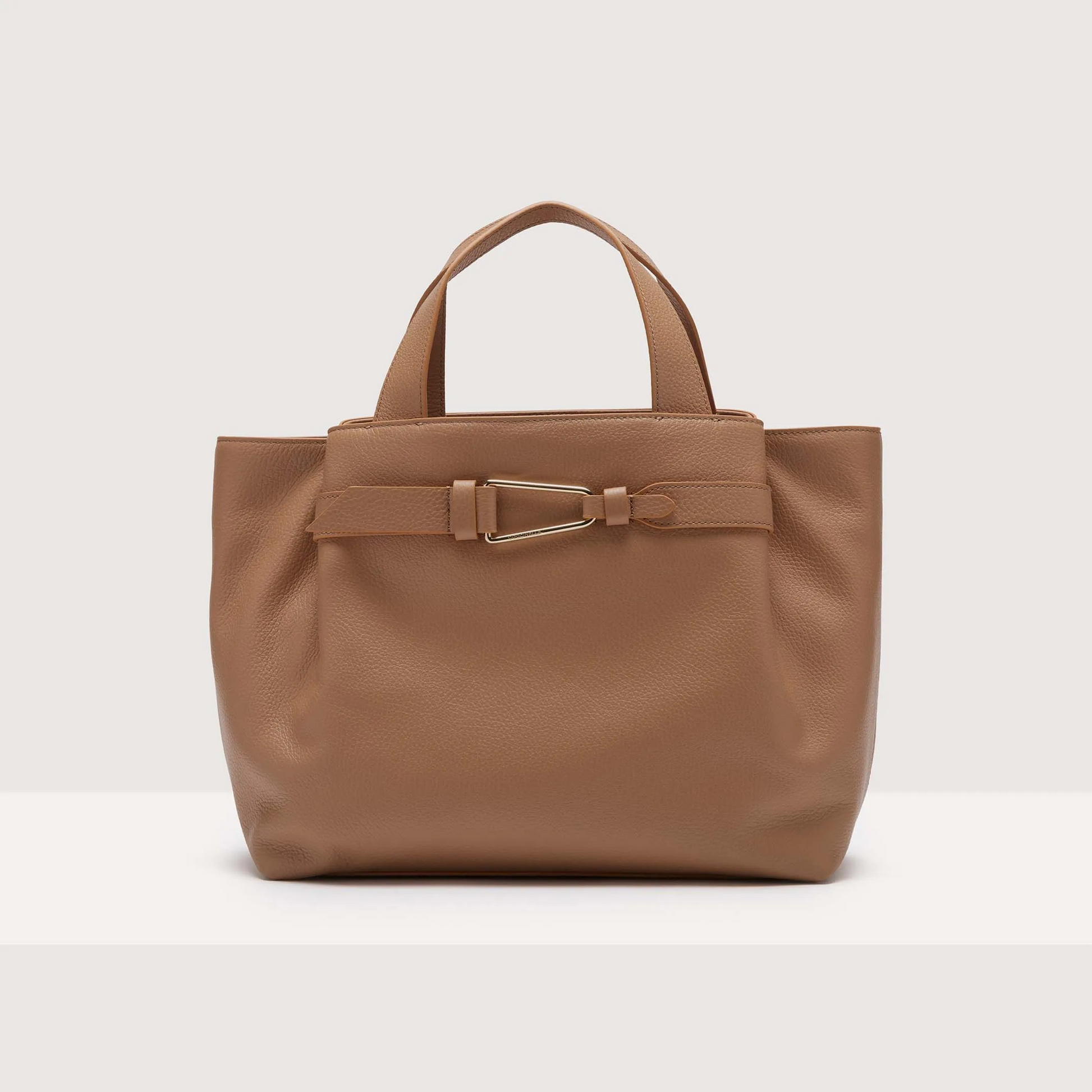 Бежева італійська шкіряна жіноча сумка Coccinelle Malory Medium E1 R1K 18 02 01 N71