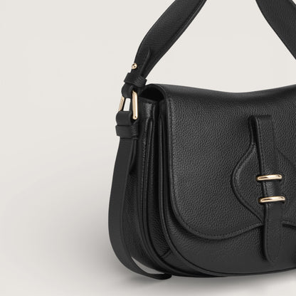 Чорна італійська шкіряна жіноча сумка Coccinelle Mavery E1 U7F 18 02 01 001
