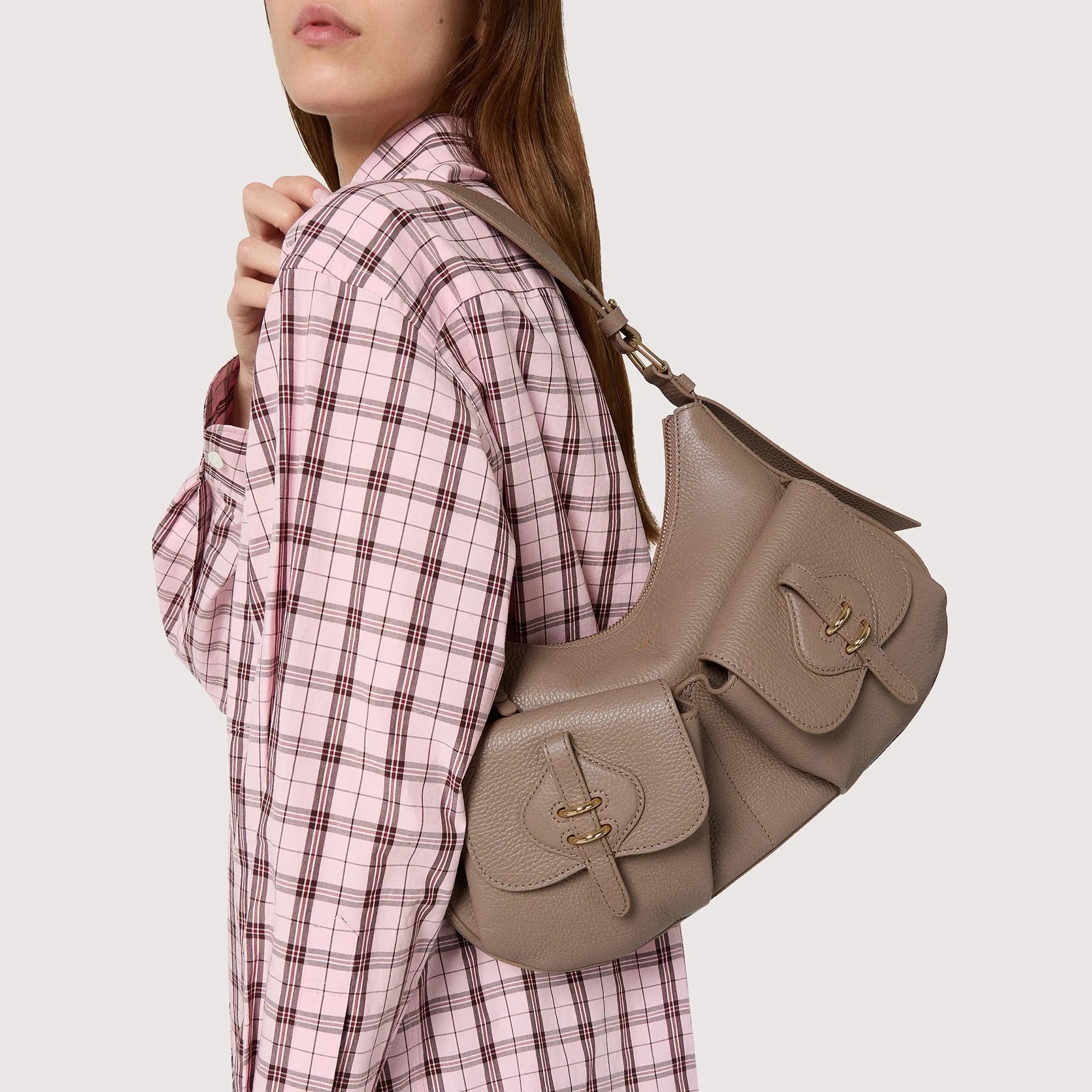 Італійська шкіряна жіноча сумка Coccinelle Mavery Pocket Medium E1 VGK 12 01 01 N59