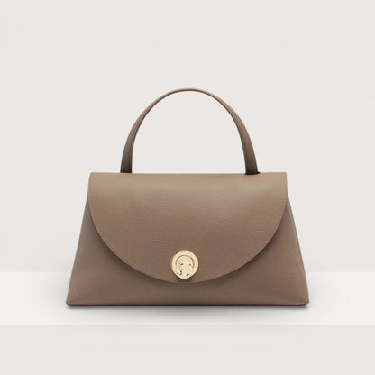 Італійська шкіряна жіноча сумка Coccinelle Nikla Medium E1 TOA 18 01 01 352 кольору тауп