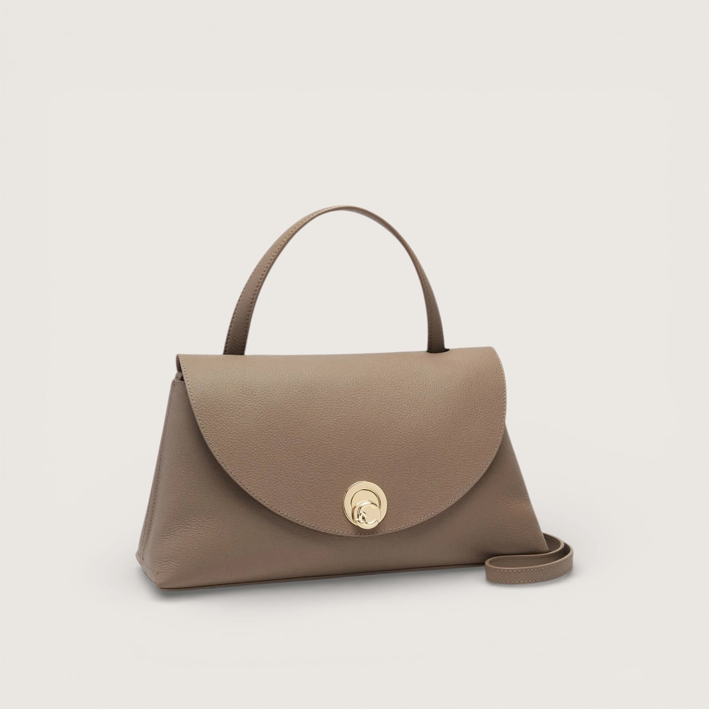 Італійська шкіряна жіноча сумка Coccinelle Nikla Medium E1 TOA 18 01 01 352 кольору тауп