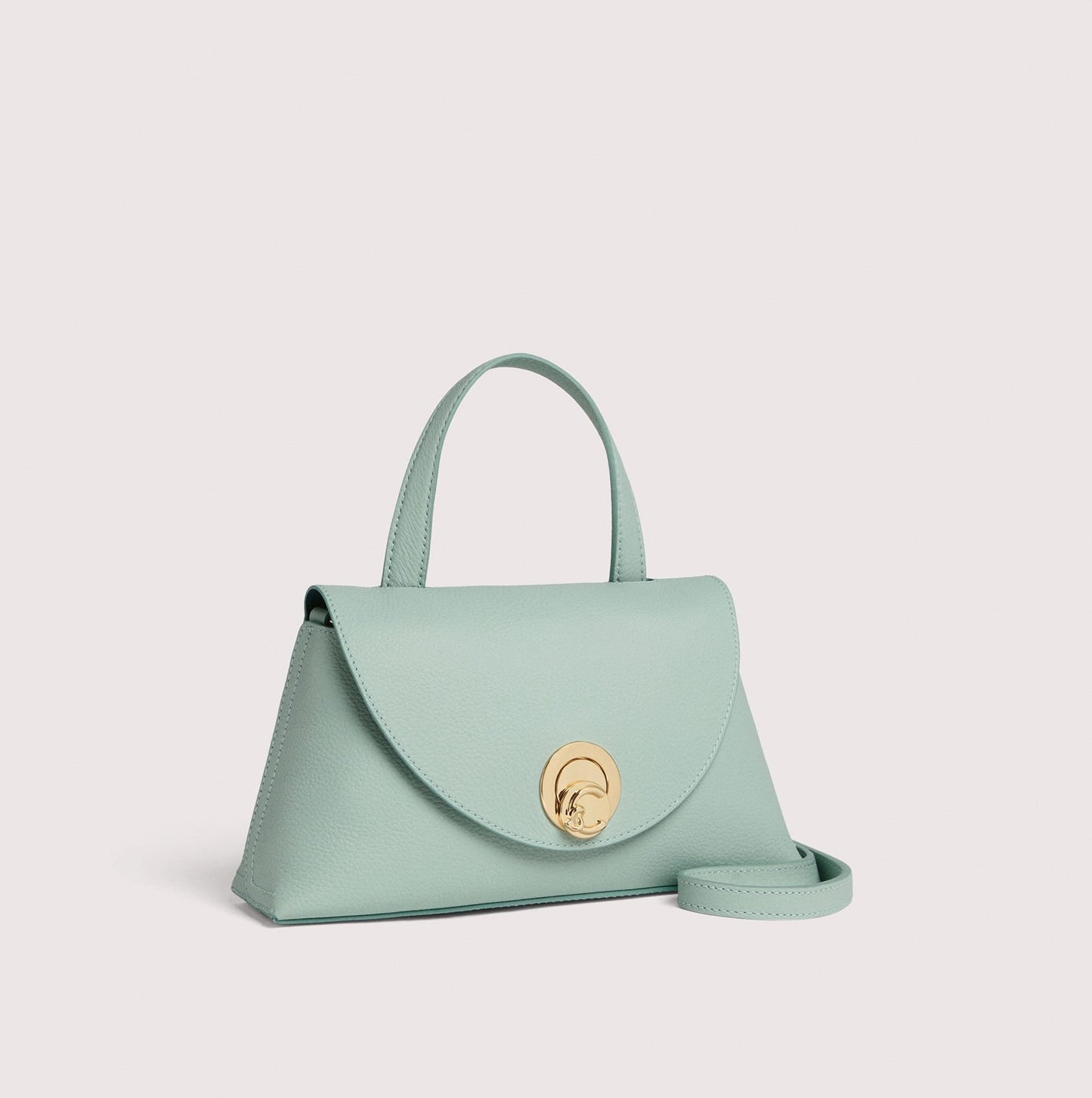 Ментолова італійська шкіряна жіноча сумка Coccinelle Nikla Small E1 TOA 18 02 01 756