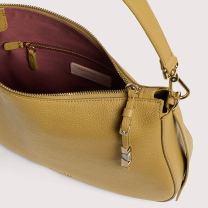Оливкова італійська шкіряна жіноча сумка Coccinelle Nory Small E1 U45 13 02 01 G43