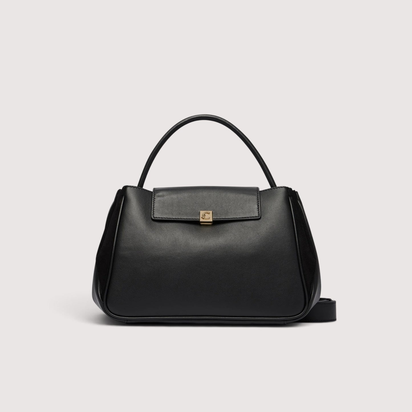 Чорна італійська шкіряна жіноча сумка Coccinelle Pansy Bimateria E1 V60 18 02 01 001