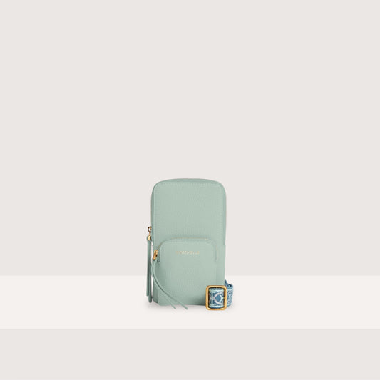 Ментолова італійська шкіряна жіноча сумка Coccinelle Pixie E5 PM0 27 01 01 B33