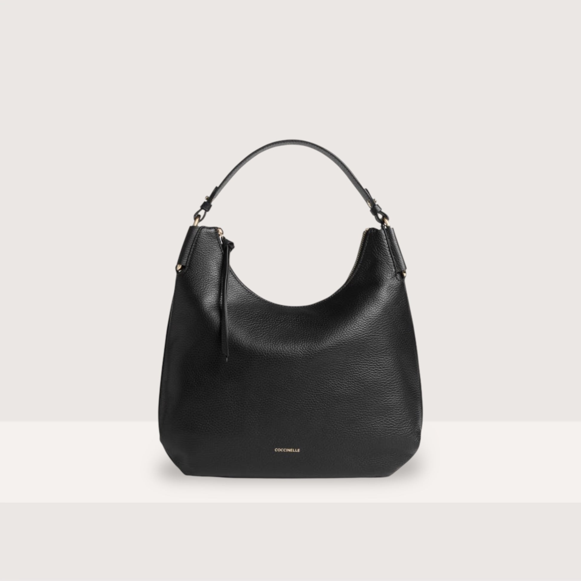 Чорна італійська шкіряна жіноча сумка Coccinelle Rebekka Small E1 T95 13 02 01 001
