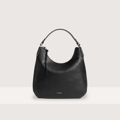 Чорна італійська шкіряна жіноча сумка Coccinelle Rebekka Small E1 T95 13 02 01 001