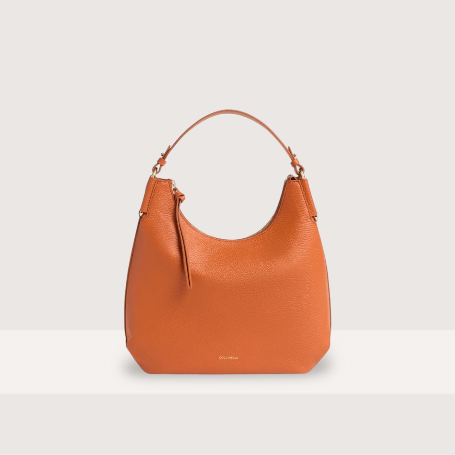 Руда італійська шкіряна жіноча сумка Coccinelle Rebekka Small E1 T95 13 02 01 R41