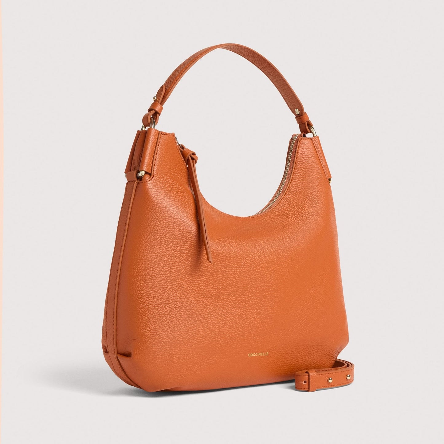 Руда італійська шкіряна жіноча сумка Coccinelle Rebekka Small E1 T95 13 02 01 R41
