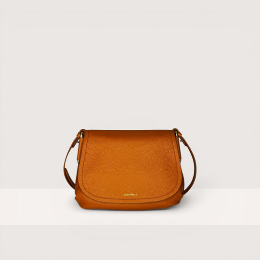 Руда італійська шкіряна жіноча сумка Coccinelle Rebekka E1 T95 15 02 01 R41