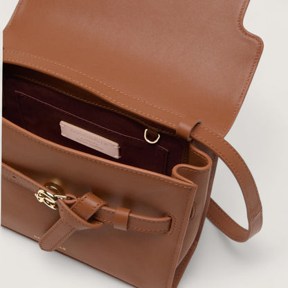 Коричнева італійська шкіряна жіноча сумка Coccinelle Sabine Small E1 TLA 15 01 01 W11