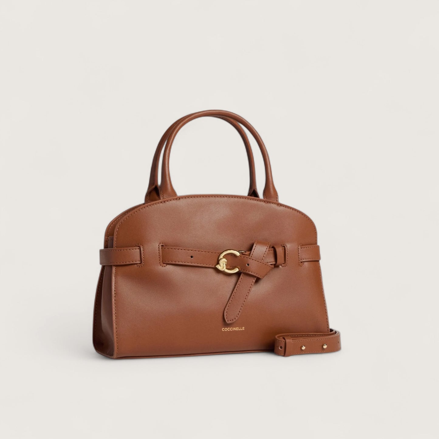 Коричнева італійська шкіряна жіноча сумка Coccinelle Sabine Small E1 TLA 18 02 01 W11