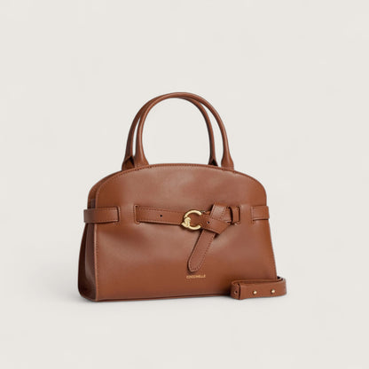 Коричнева італійська шкіряна жіноча сумка Coccinelle Sabine Small E1 TLA 18 02 01 W11