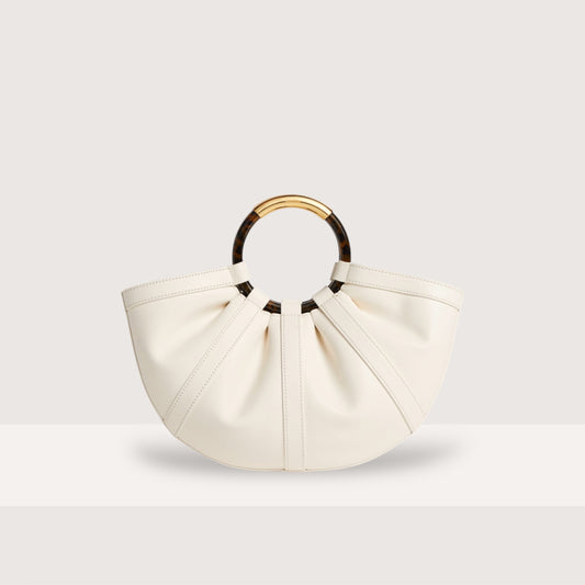 Біла італійська шкіряна жіноча сумка Coccinelle Shell E1 U5A 18 02 01 N17