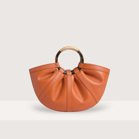 Руда італійська шкіряна жіноча сумка Coccinelle Shell E1 U5A 18 02 01 R41