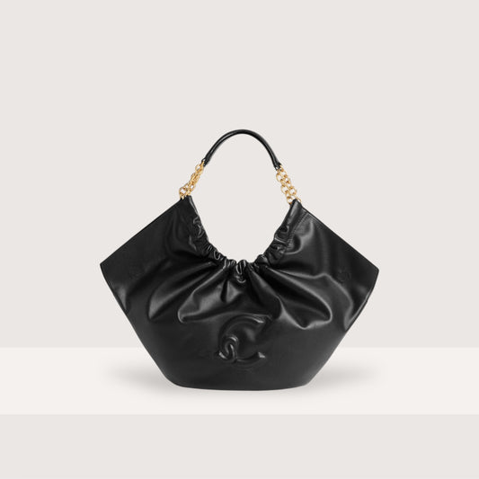 Чорна італійська шкіряна жіноча сумка Coccinelle Smash E1 U5F 11 02 01 001