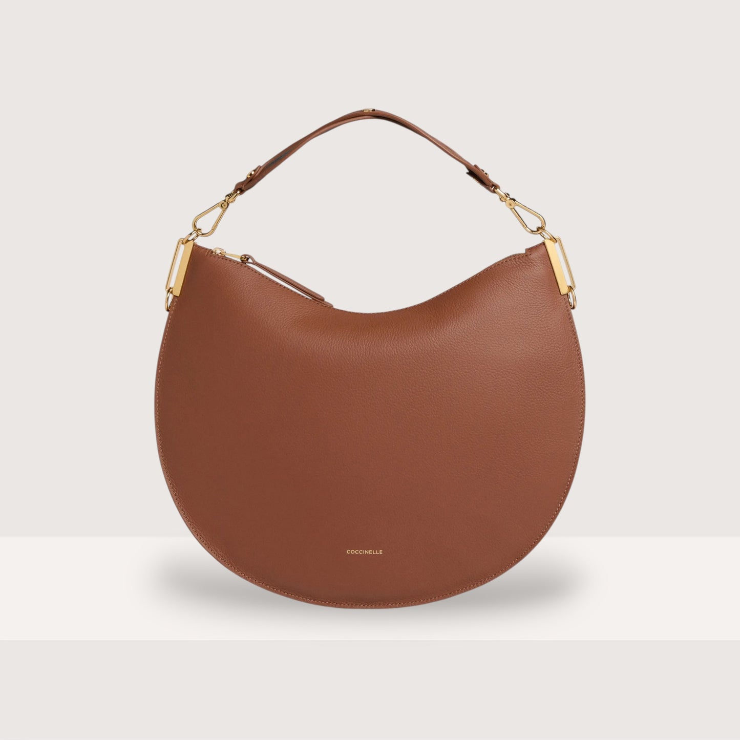 Руда італійська шкіряна жіноча сумка Coccinelle Sunup Large E1 QKF 13 01 01 682