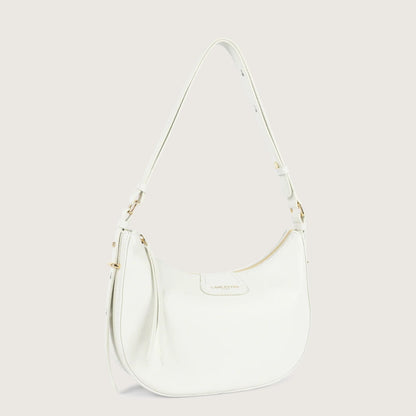 Біла французька шкіряна жіноча сумка Lancaster Dune 529-77-BLANC