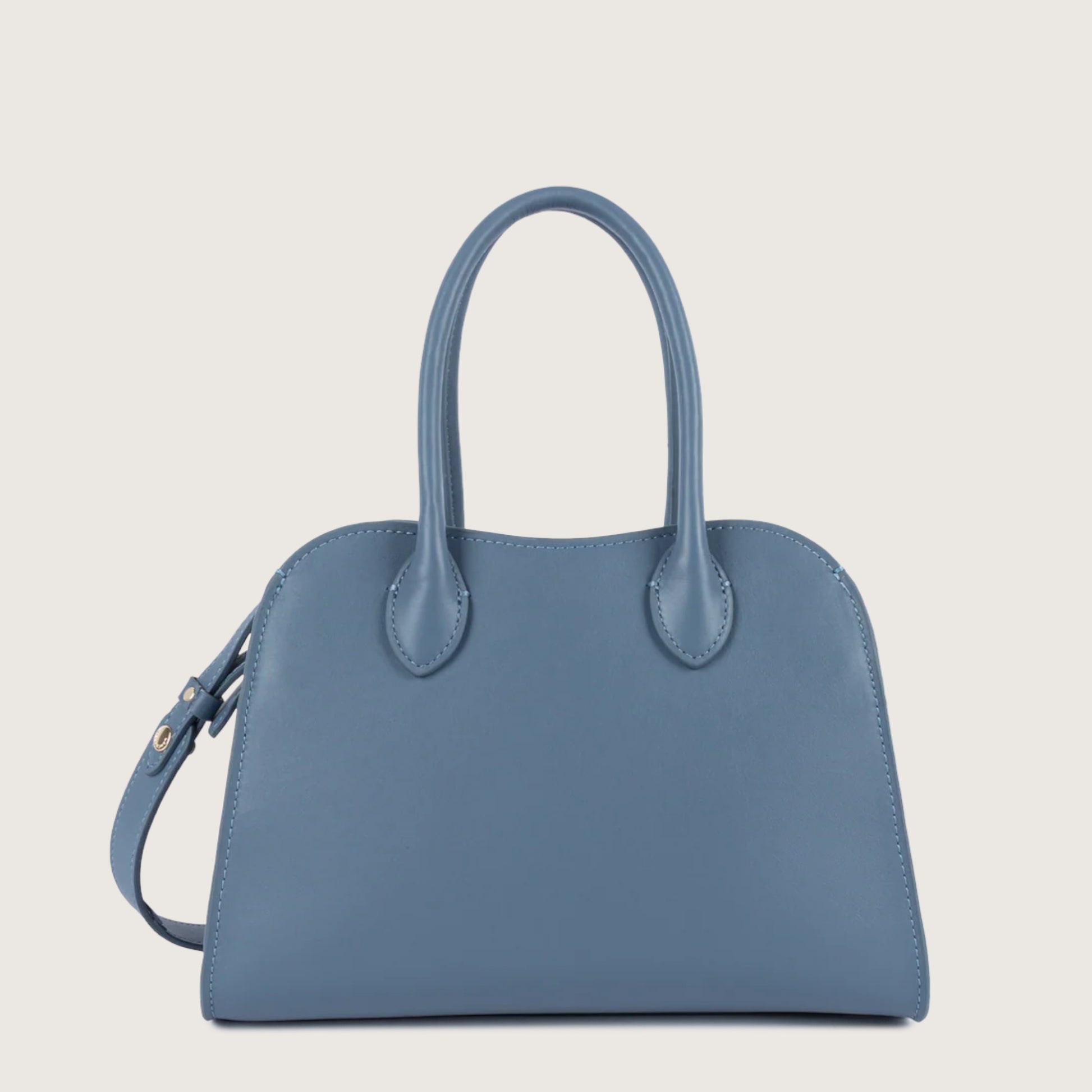 Блакитна французька шкіряна жіноча сумка Lancaster Donna Hopper 531-120-BLEUJEANS