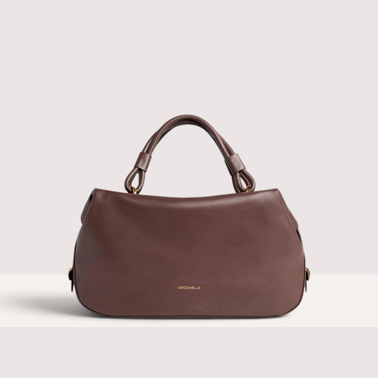 Італійська шкіряна жіноча сумка Coccinelle Lizzie Small E1 VEP 18 02 01 R49 кольору бургунді