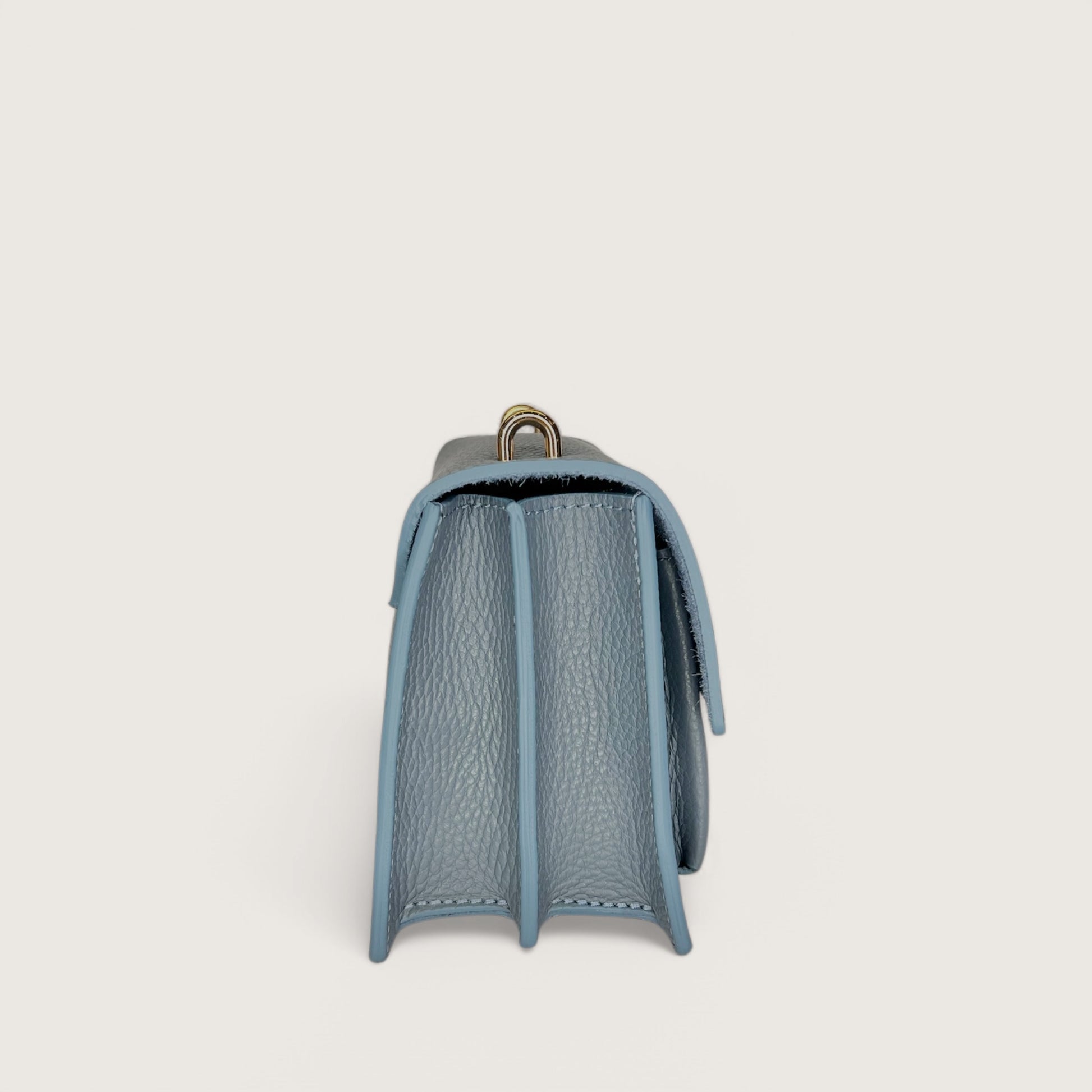 Блакитна італійська шкіряна жіноча сумка Piumelli Ada Bag, D241 Smoke Blue