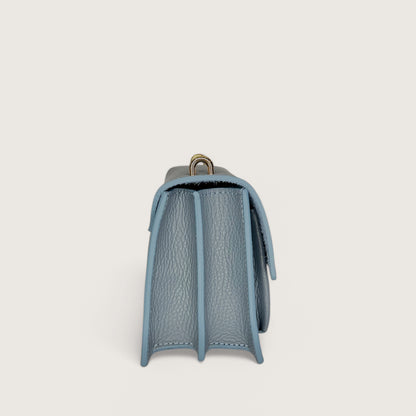 Блакитна італійська шкіряна жіноча сумка Piumelli Ada Bag, D241 Smoke Blue