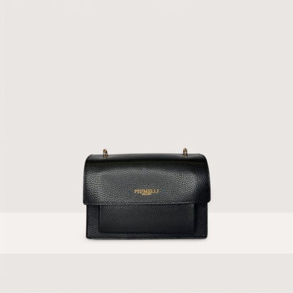 Чорна італійська шкіряна жіноча сумка Piumelli Ada Bag, D28 Black