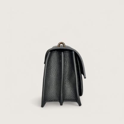Чорна італійська шкіряна жіноча сумка Piumelli Ada Bag, D28 Black