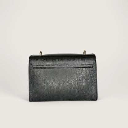 Чорна італійська шкіряна жіноча сумка Piumelli Ada Bag, D28 Black