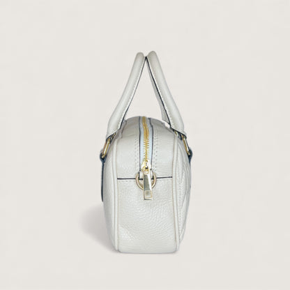 Біла італійська шкіряна жіноча сумка Piumelli Cecile D37 Off White