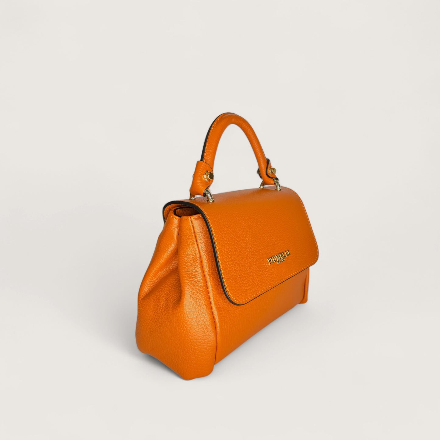Помаранчева італійська шкіряна жіноча сумка Piumelli Claire D235 Zucca