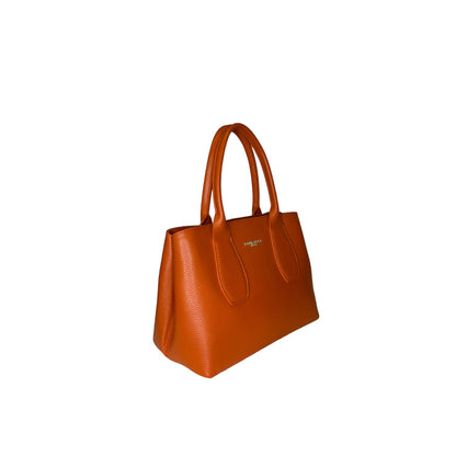 Помаранчева італійська шкіряна жіноча сумка Piumelli Claudia D35 Dark Orange