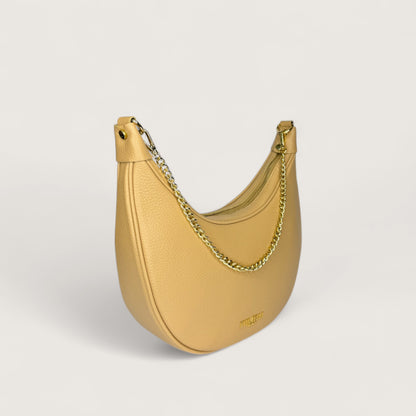 Бежева італійська шкіряна жіноча сумка Piumelli Conelie M Bag, D81 Warm Beige