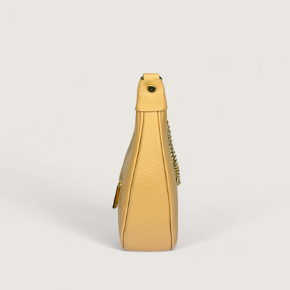 Бежева італійська шкіряна жіноча сумка Piumelli Conelie M Bag, D81 Warm Beige