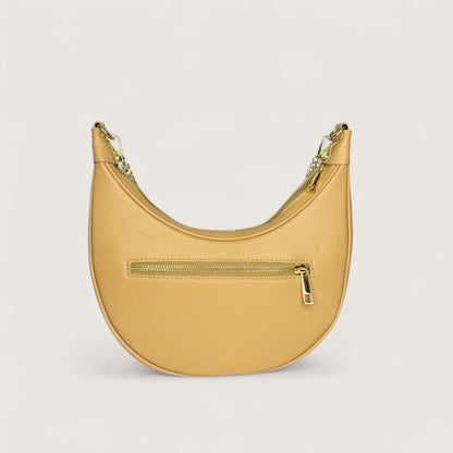 Бежева італійська шкіряна жіноча сумка Piumelli Conelie M Bag, D81 Warm Beige