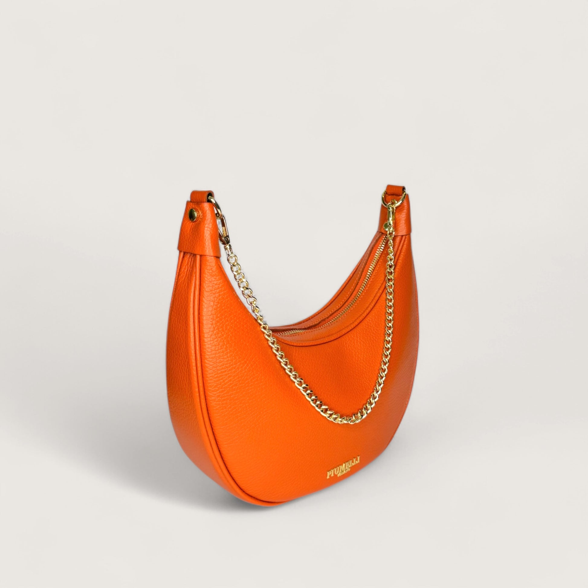 Помаранчева італійська шкіряна жіноча сумка Piumelli Conelie M D35 Dark Orange