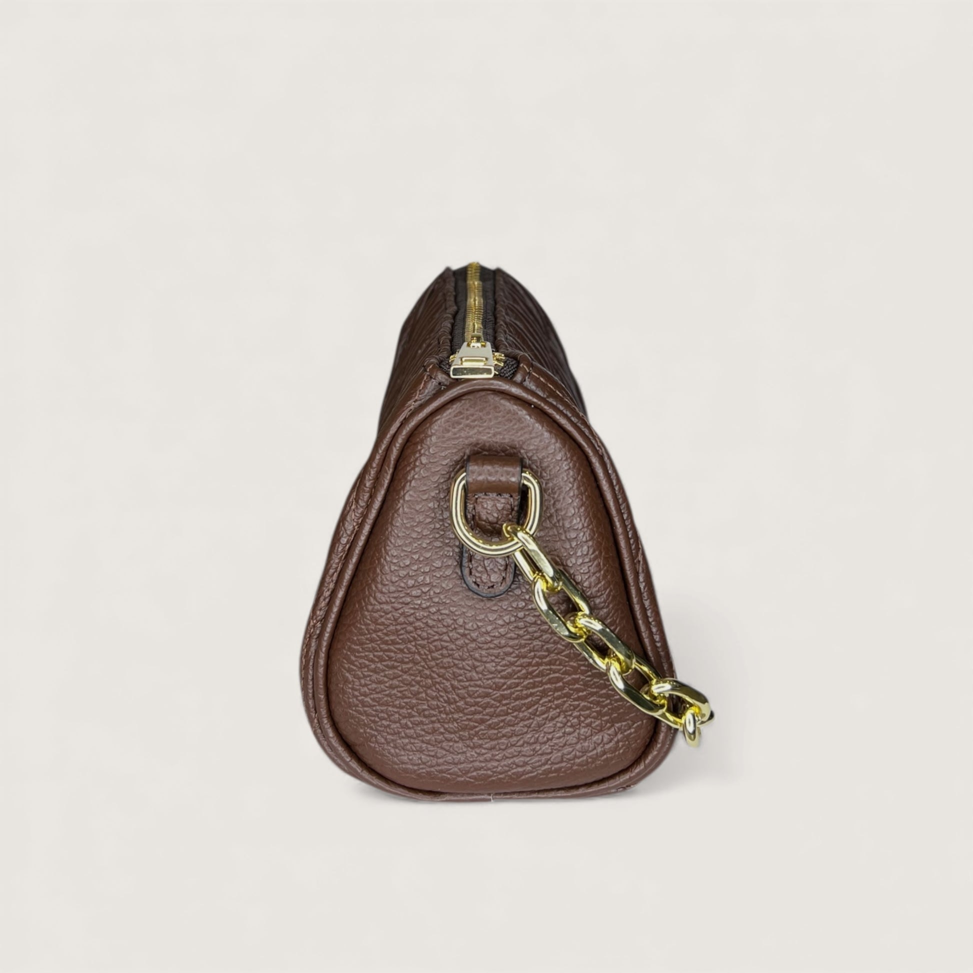 Шоколадна італійська шкіряна жіноча сумка Piumelli Didi D223 Chocolate
