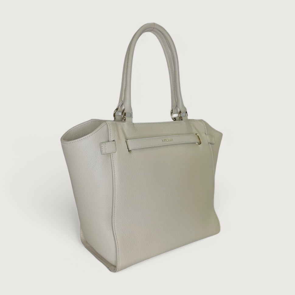 Біла італійська шкіряна жіноча сумка Piumelli Dora_m D37 Off White