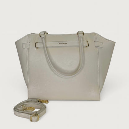 Біла італійська шкіряна жіноча сумка Piumelli Dora_m D37 Off White
