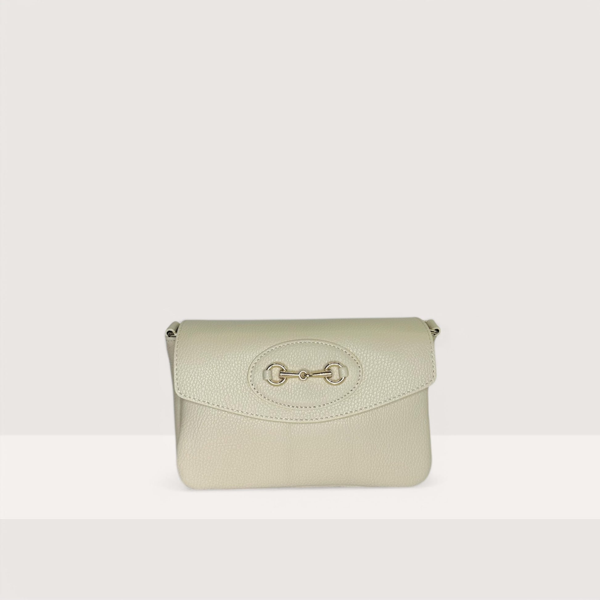 Біла італійська шкіряна жіноча сумка Piumelli Doris D37 Off White