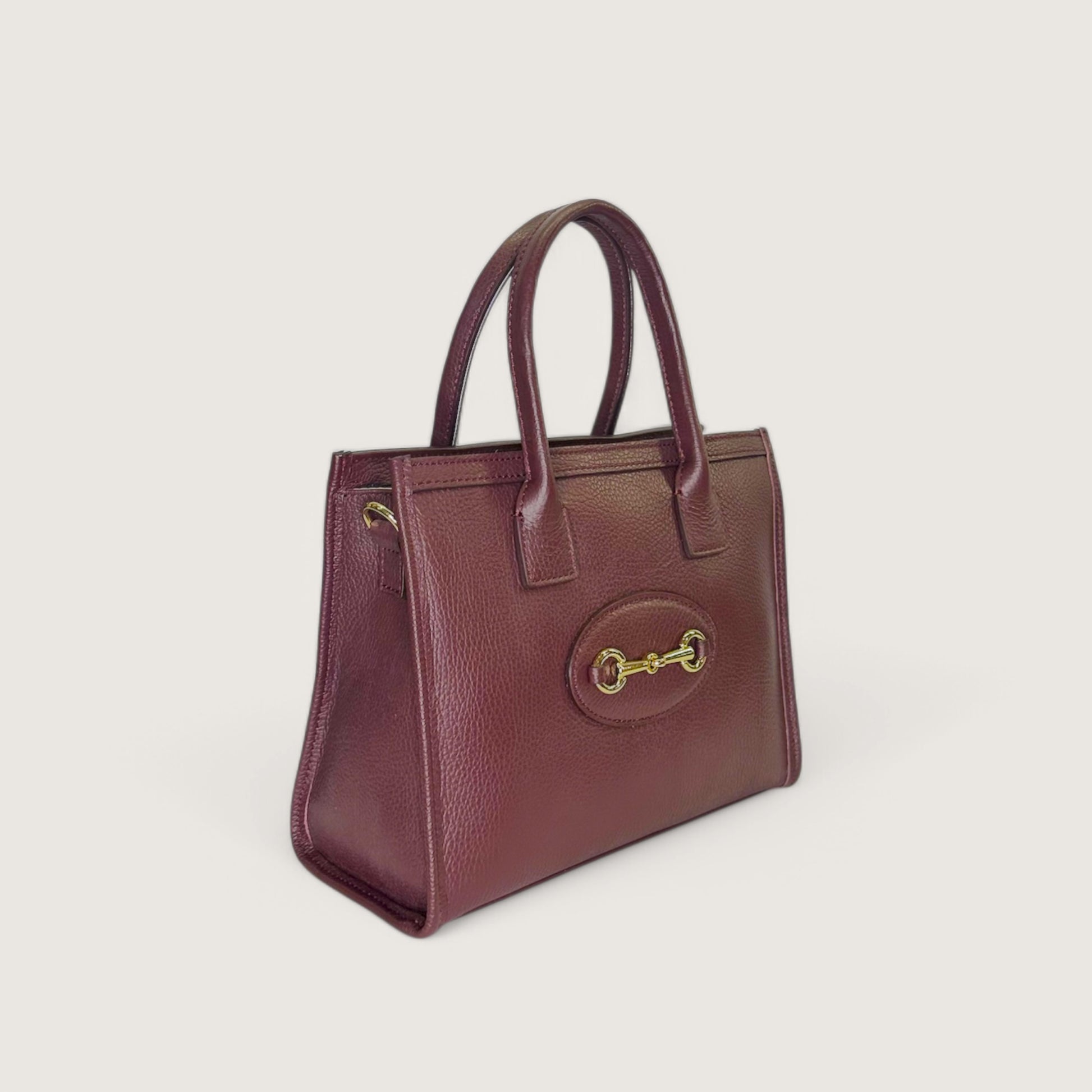 Італійська шкіряна жіноча сумка Piumelli Eloise S Bag, D54 Burgndy кольору бургунді