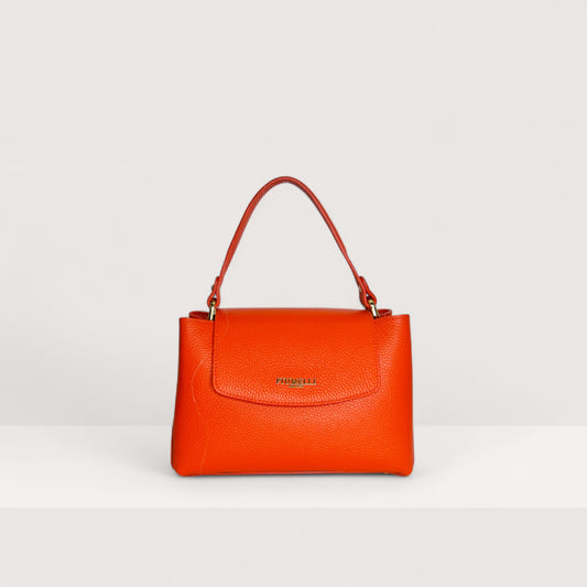 Помаранчева італійська шкіряна жіноча сумка Piumelli Elysia Bag, D35 Dark Orange
