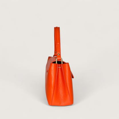 Помаранчева італійська шкіряна жіноча сумка Piumelli Elysia Bag, D35 Dark Orange
