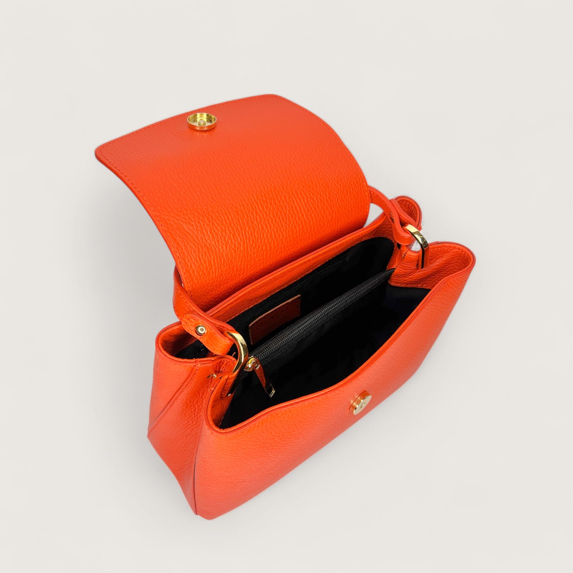 Помаранчева італійська шкіряна жіноча сумка Piumelli Elysia Bag, D35 Dark Orange