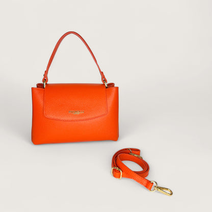 Помаранчева італійська шкіряна жіноча сумка Piumelli Elysia Bag, D35 Dark Orange