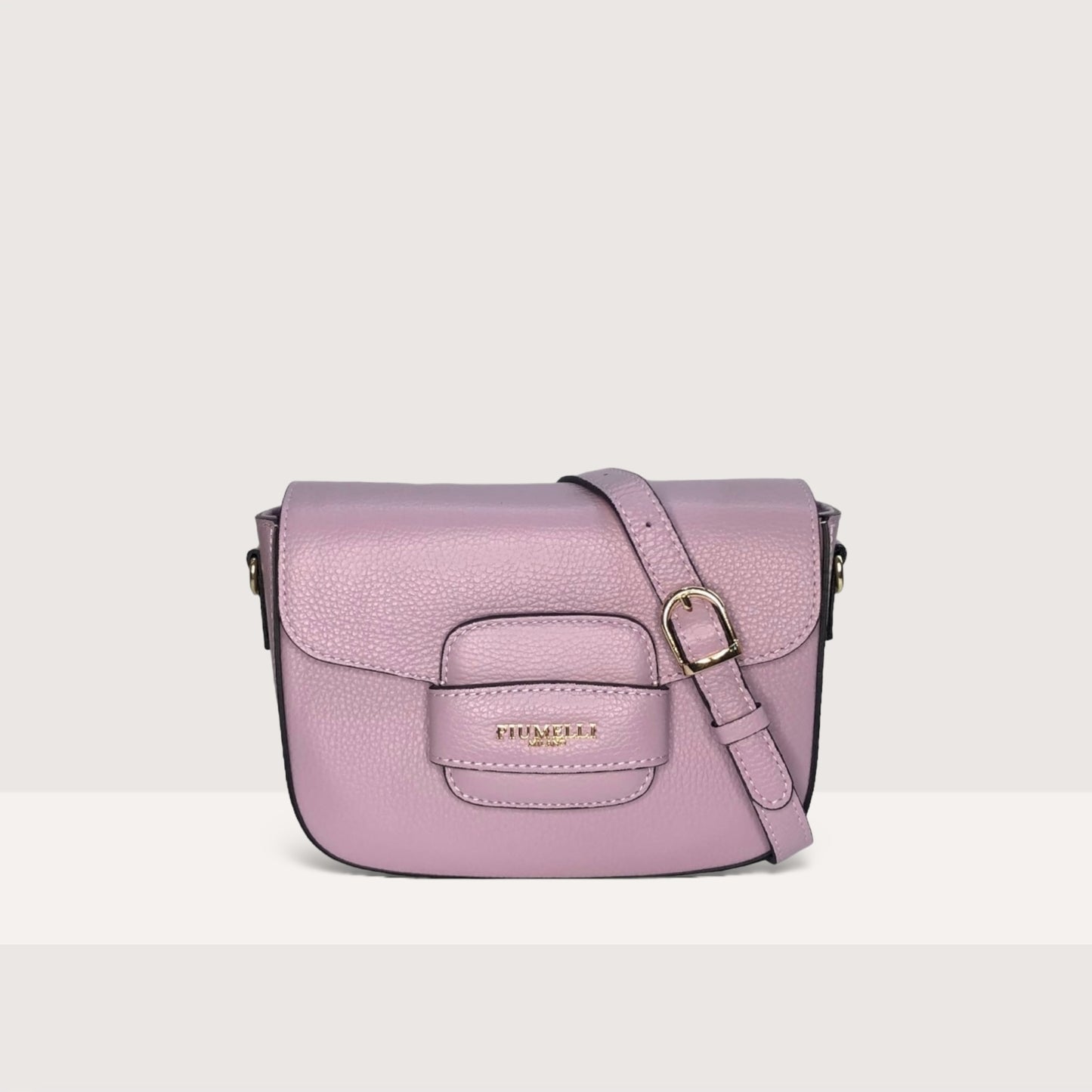 Лілова італійська шкіряна жіноча сумка Piumelli Gia Bag D55 Lilac