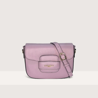Лілова італійська шкіряна жіноча сумка Piumelli Gia Bag D55 Lilac