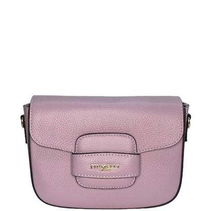 Лілова італійська шкіряна жіноча сумка Piumelli Gia Bag D55 Lilac
