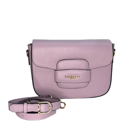 Лілова італійська шкіряна жіноча сумка Piumelli Gia Bag D55 Lilac