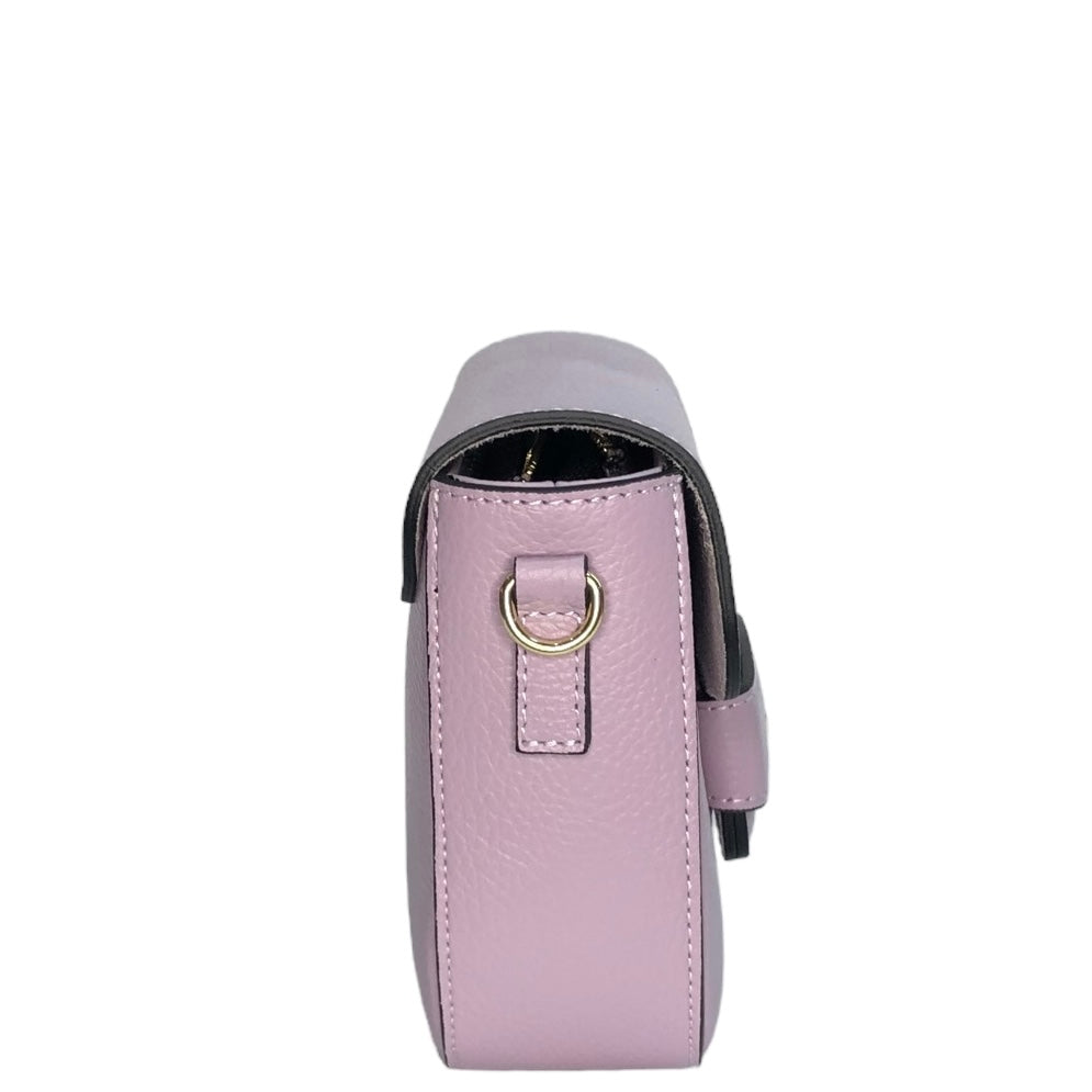 Лілова італійська шкіряна жіноча сумка Piumelli Gia Bag D55 Lilac